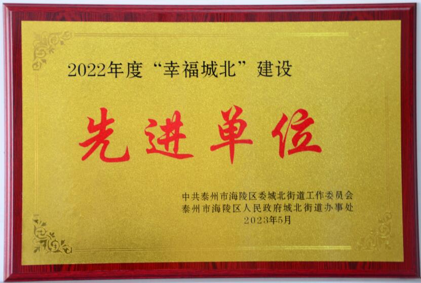 2022年度“幸福城北”建設先進(jìn)單位